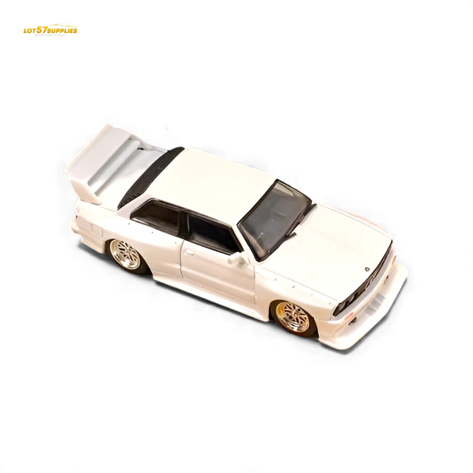 SW BMW E30 M3 LTO Modified - White 1:64 - Image 4