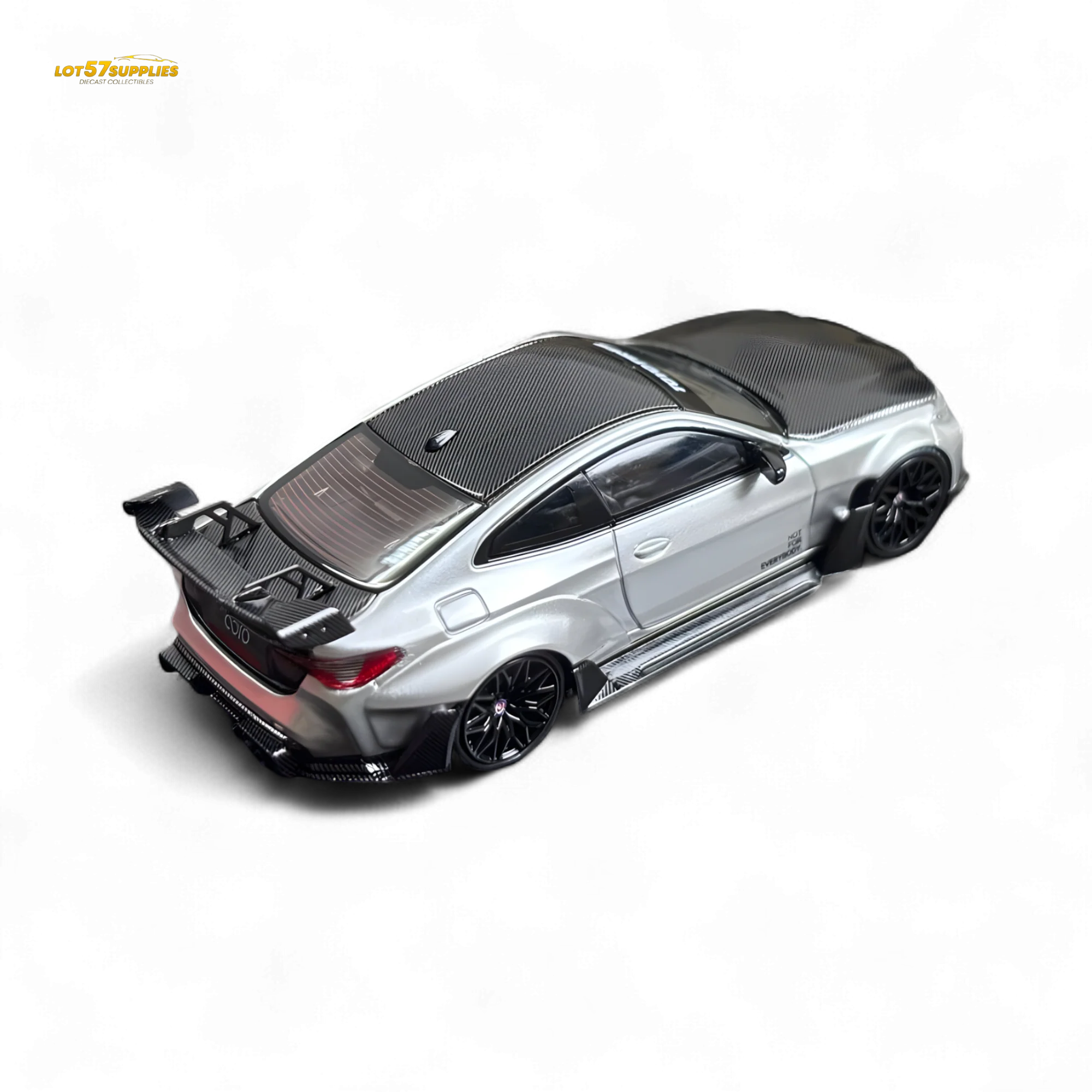 SW BMW G82 M4 Wide-Body Modified Alexander Silver 1:64 - Image 5