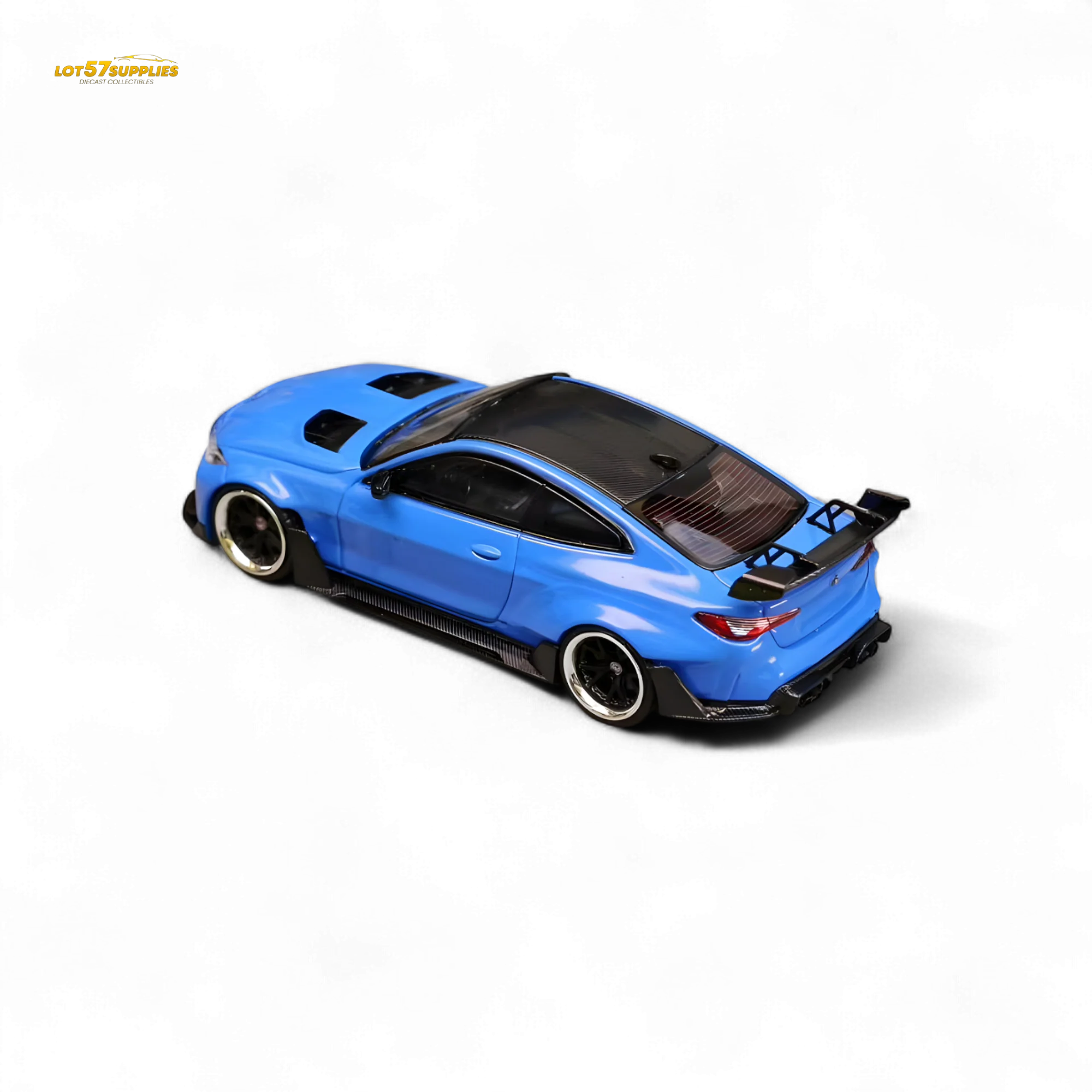 SW BMW G82 M4 Wide-Body Modified Portimao Blue 1:64 - Image 2