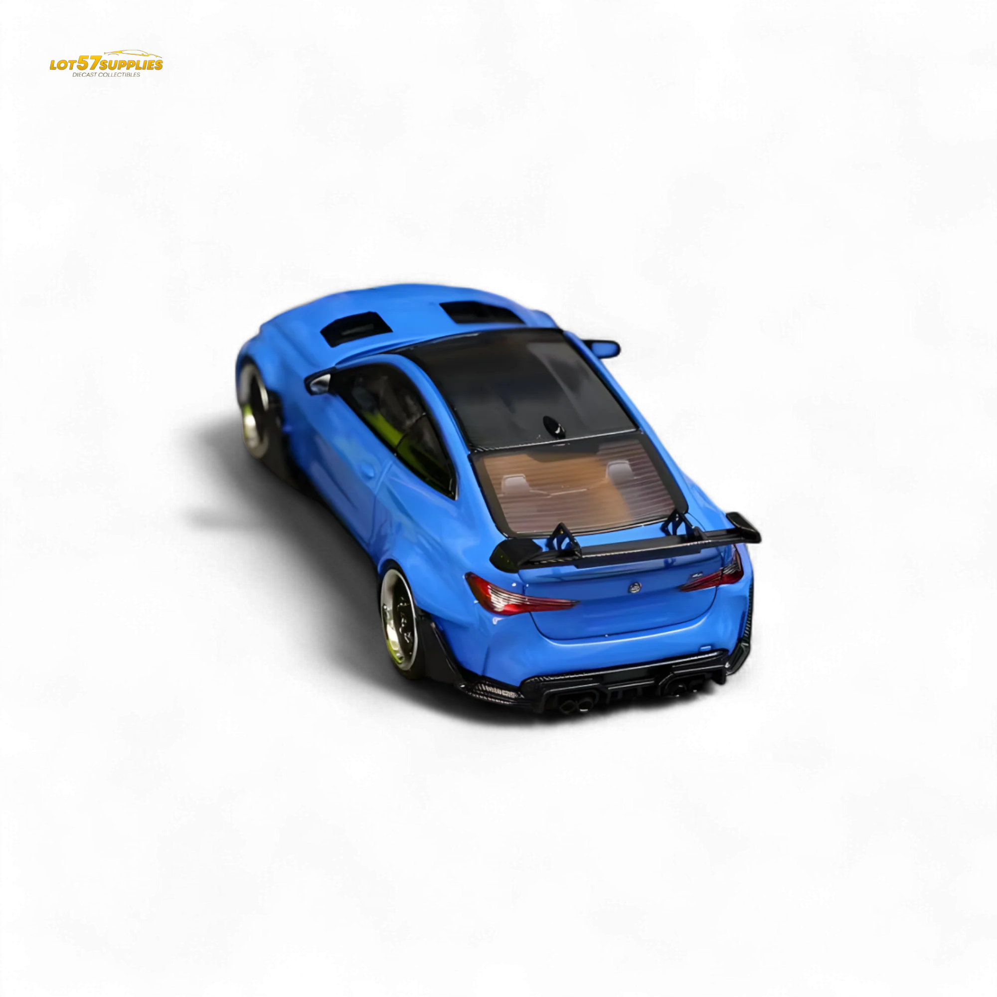 SW BMW G82 M4 Wide-Body Modified Portimao Blue 1:64 - Image 3