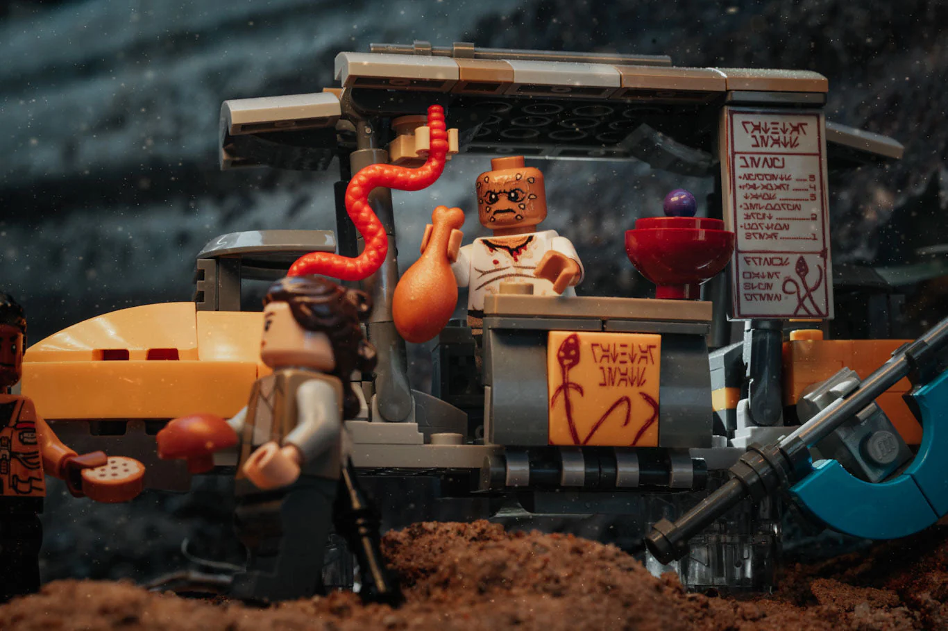 SW Rathtar Meat Food Skiff Set made using LEGO parts - B3 Customs - Image 3