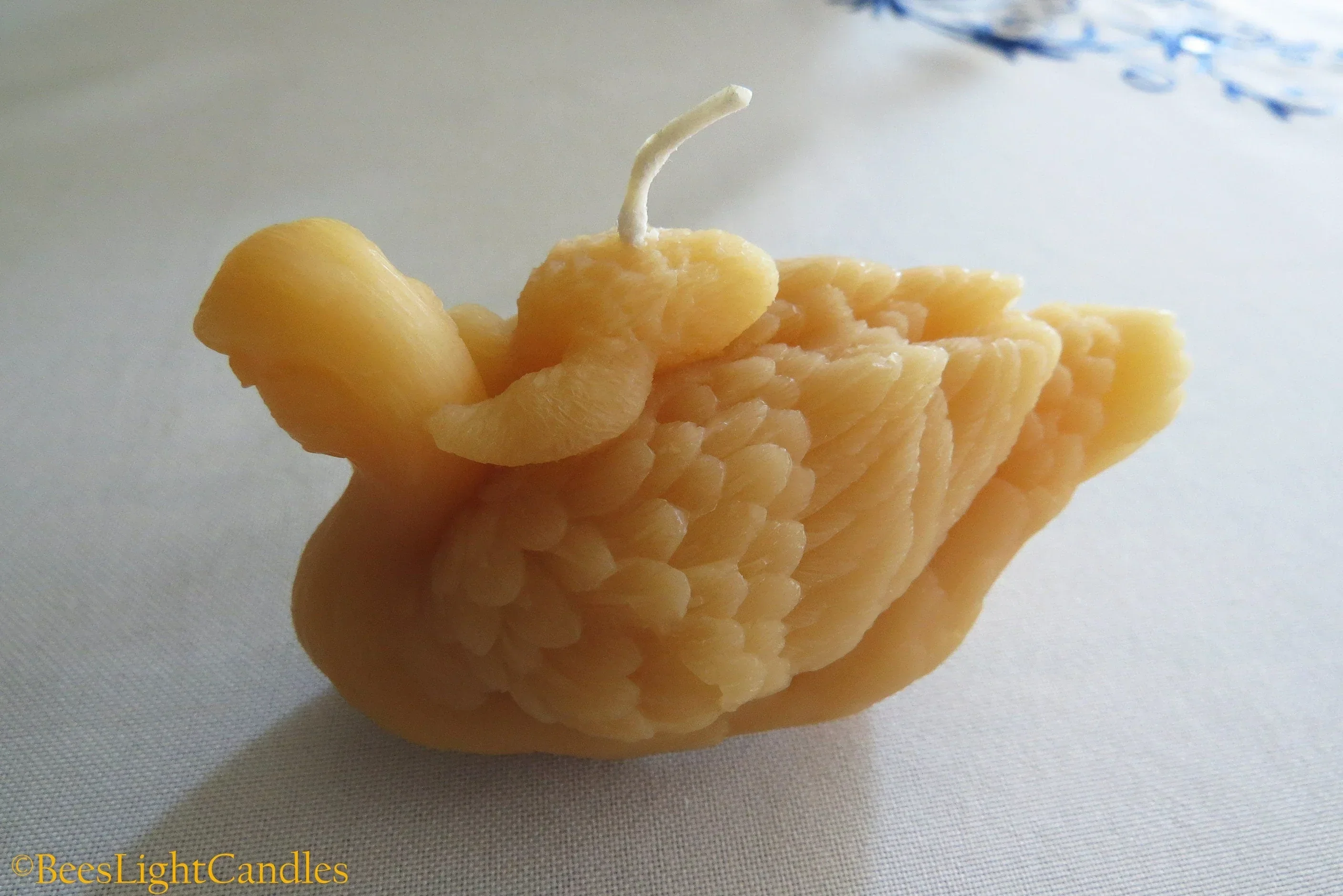 Swan with Baby Beeswax Candle - Image 2
