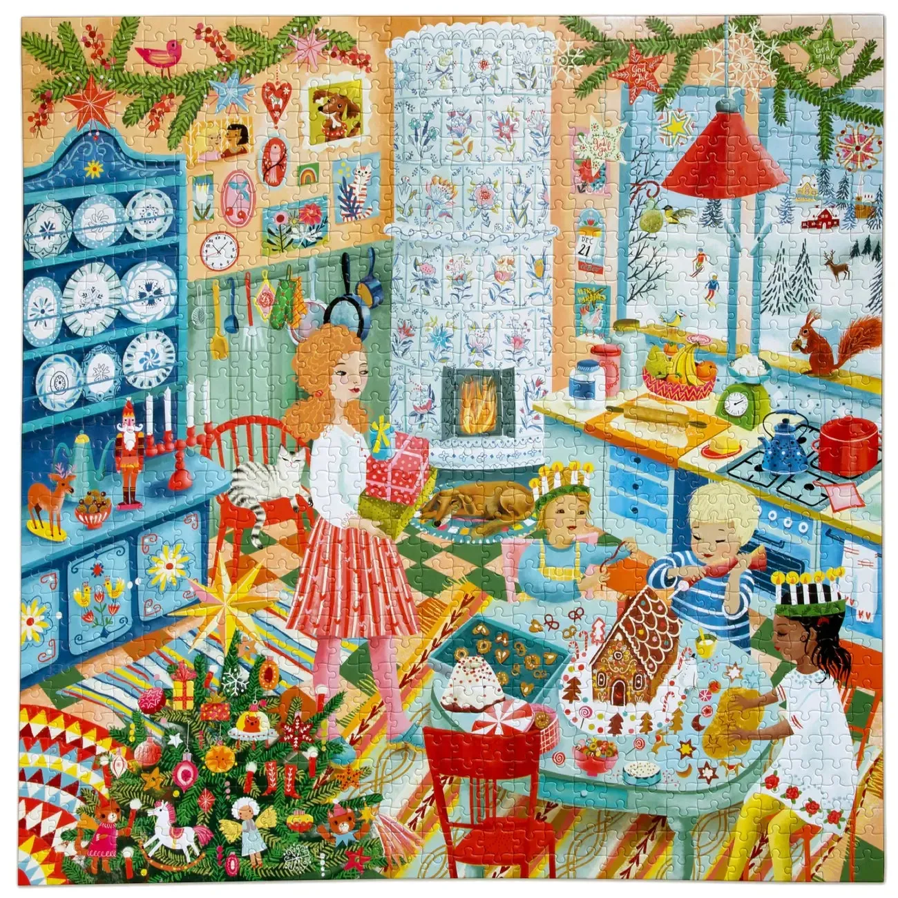 Swedish Holiday Kitchen 1000 Piece Jigsaw Puzzle eeBoo - Image 2