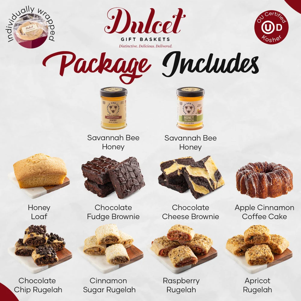 Sweet As Honey 2 Tiered Gourmet Gift B0x - Image 2