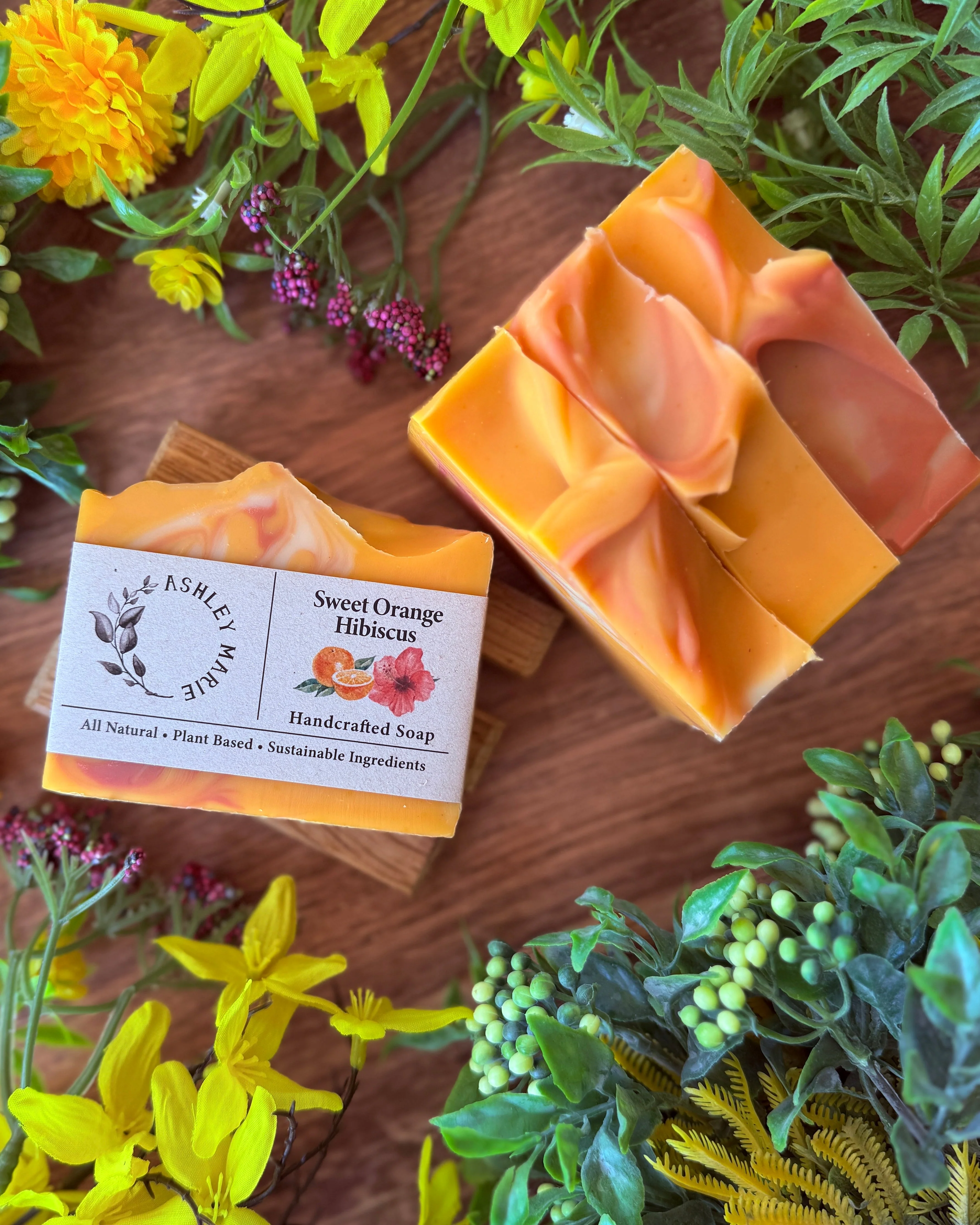 Sweet Orange Hibiscus Soap Wholesale - Image 2