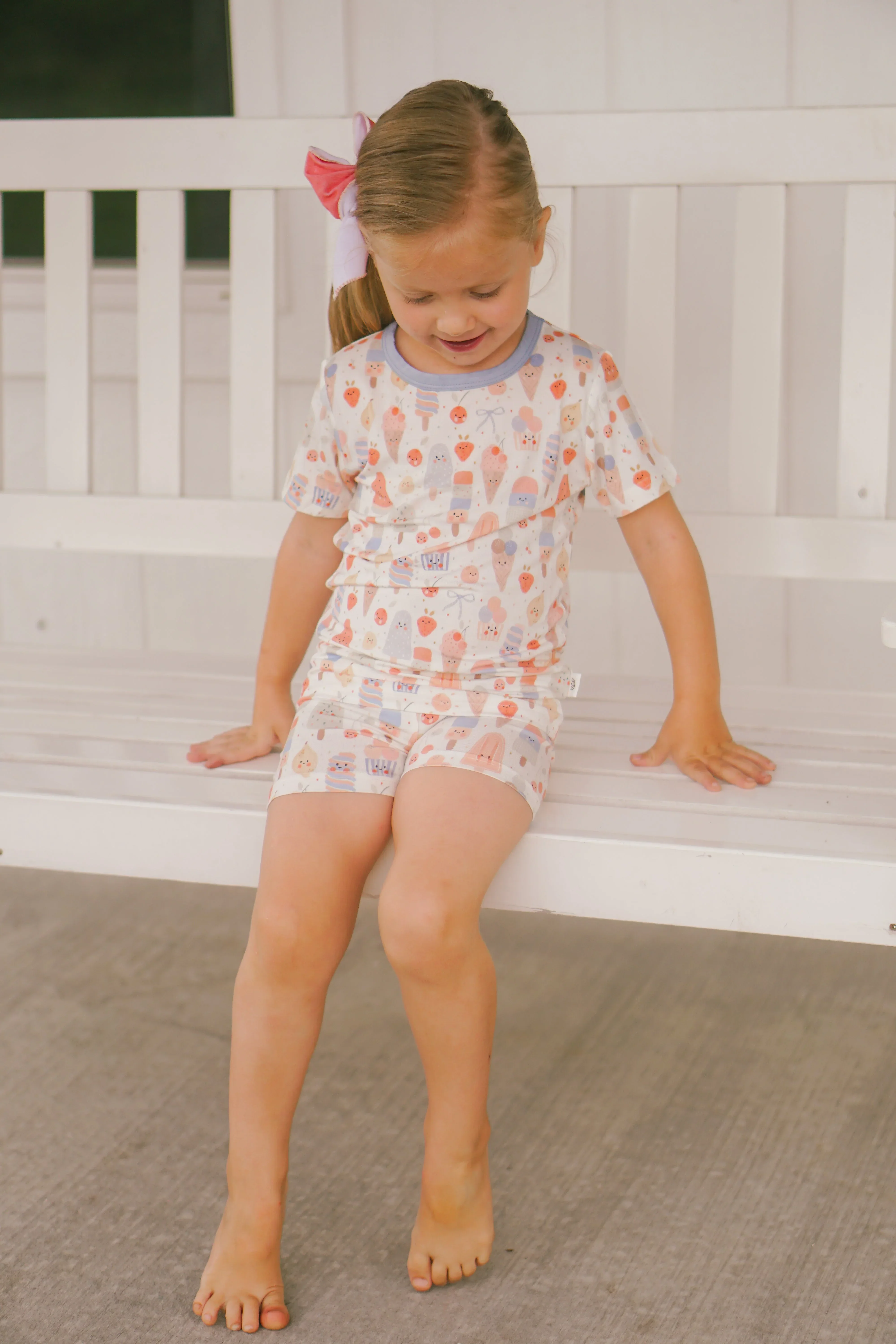 Sweet Summertime 2pc Bamboo Pajamas - Image 2