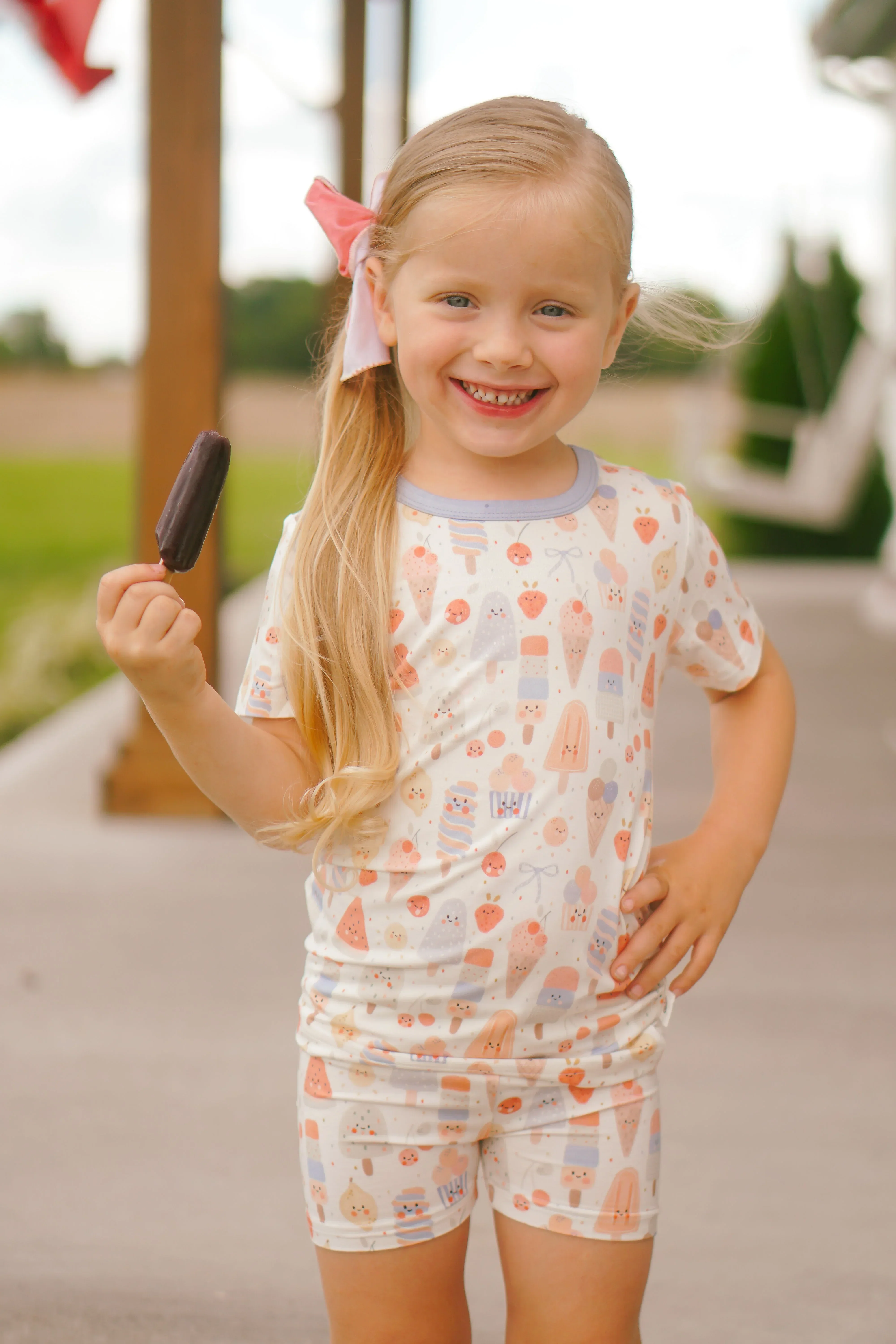 Sweet Summertime 2pc Bamboo Pajamas - Image 6