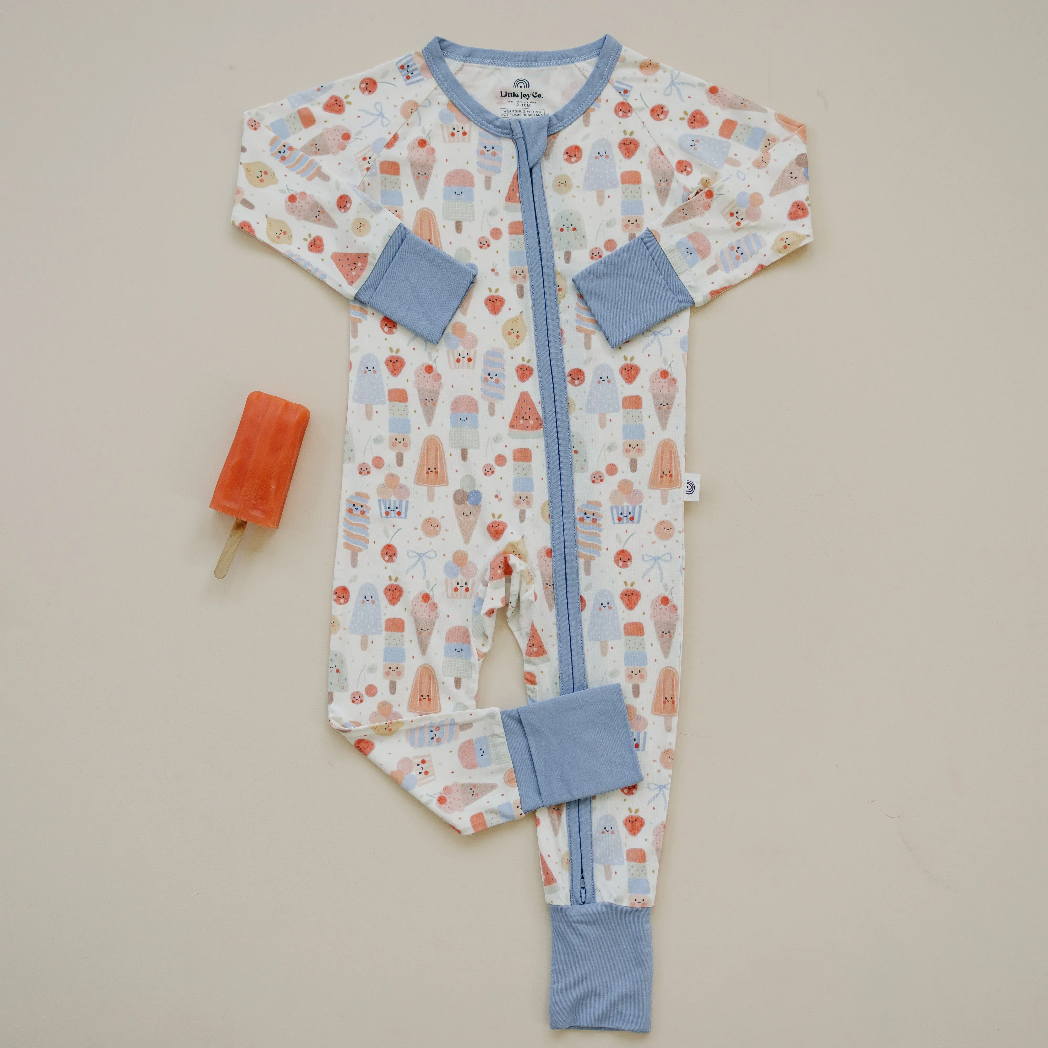 Sweet Summertime Bamboo Zippy Pajamas - Image 4