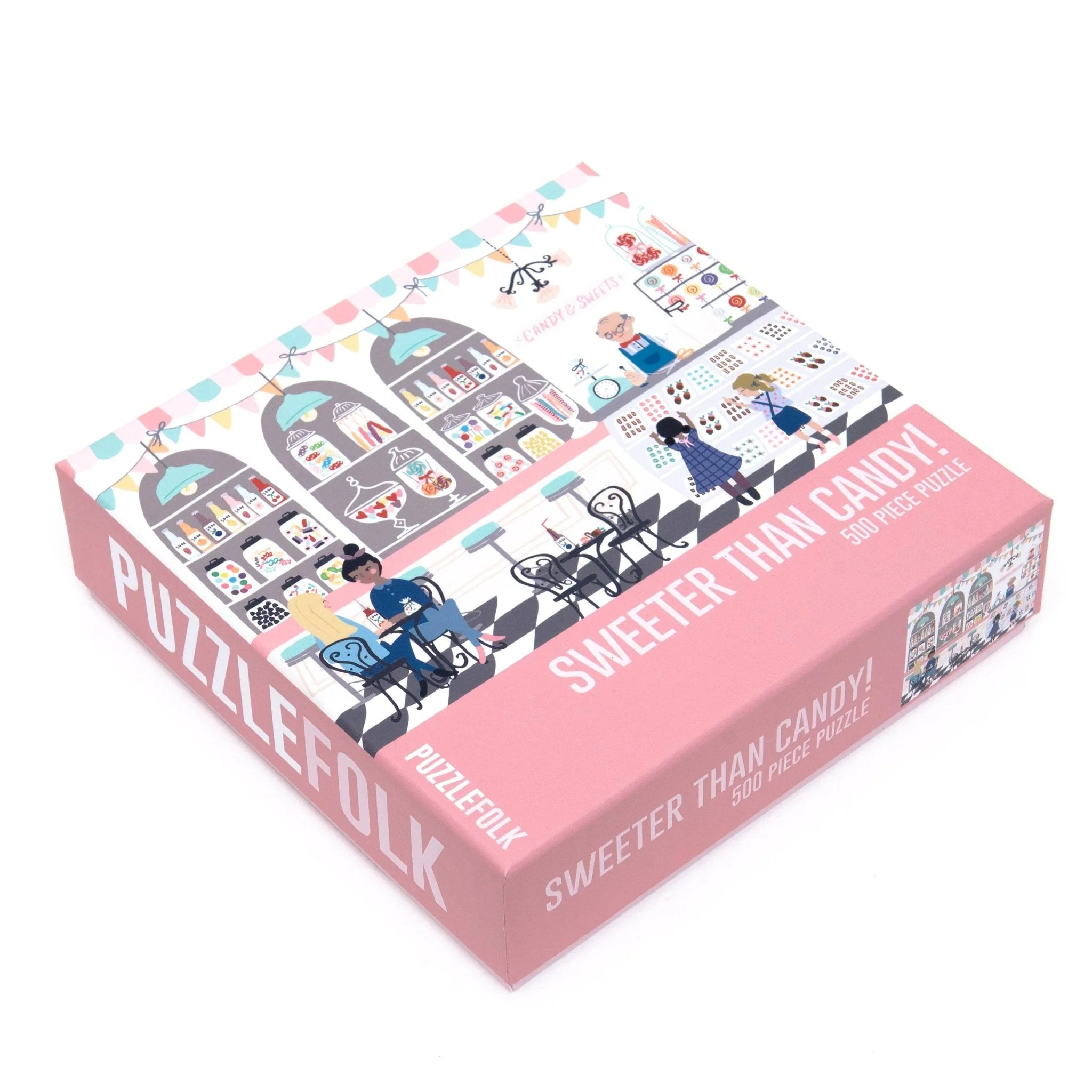 Sweeter Than Candy! 500 Piece Puzzle by Puzzlefolk | Nostalgic Candy Shop Jigsaw Puzzle - Image 2