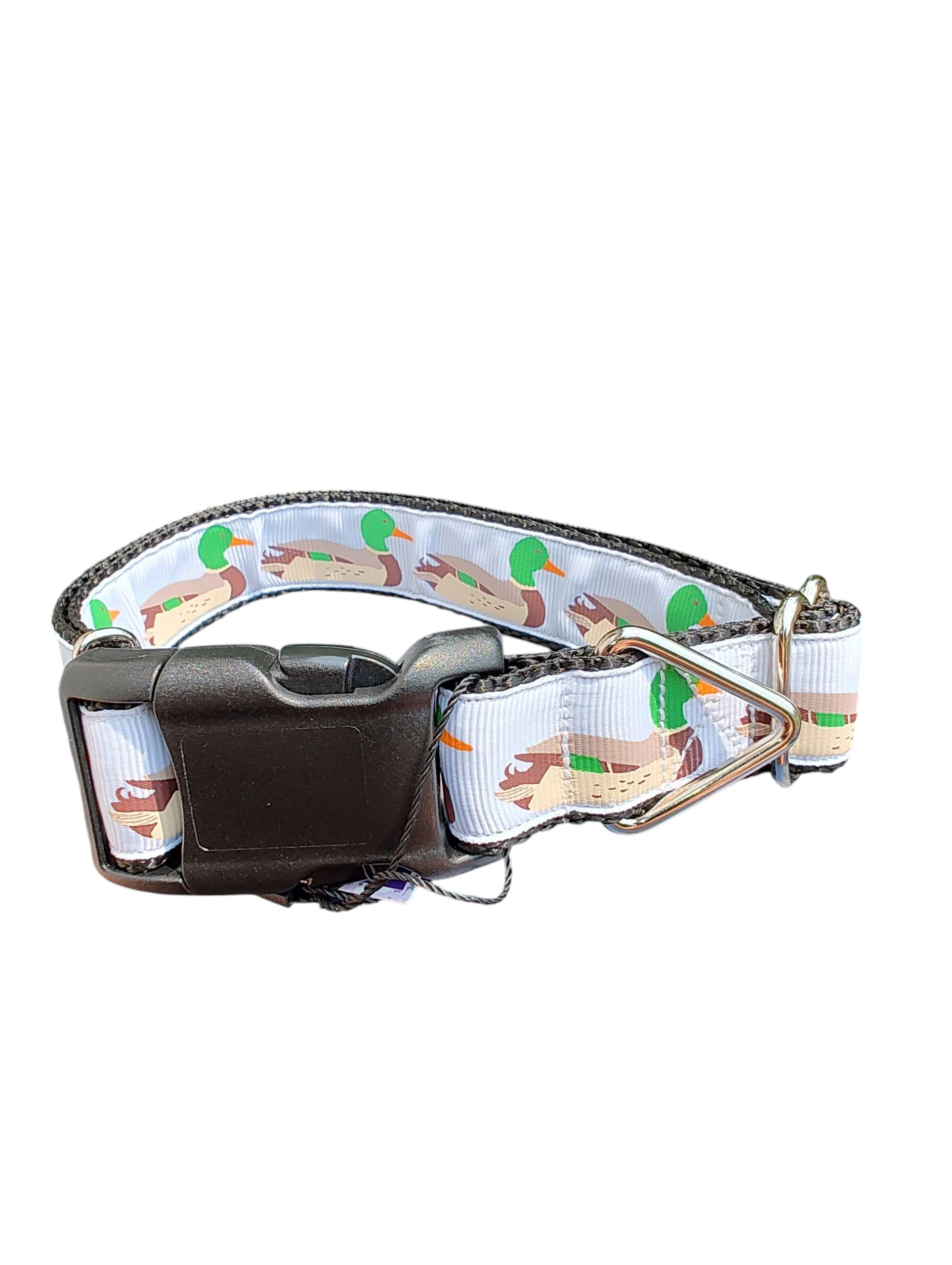 Swimming Ducks Nylon Dog Collar - Image 2