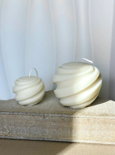 Swirl Candle | Minimalist Creation - Image 4