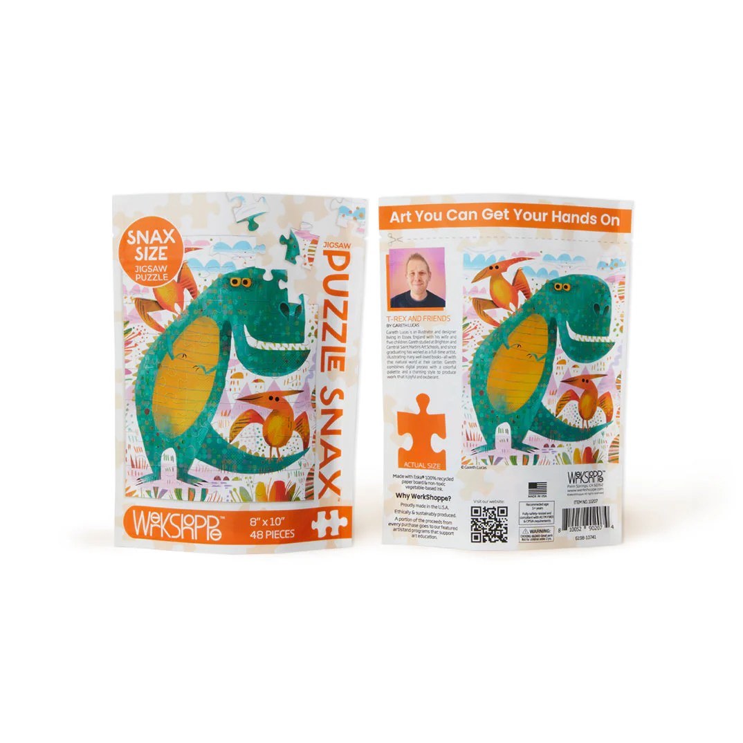 T-Rex and Friends 48 Piece Jigsaw Puzzle Snax - Image 3