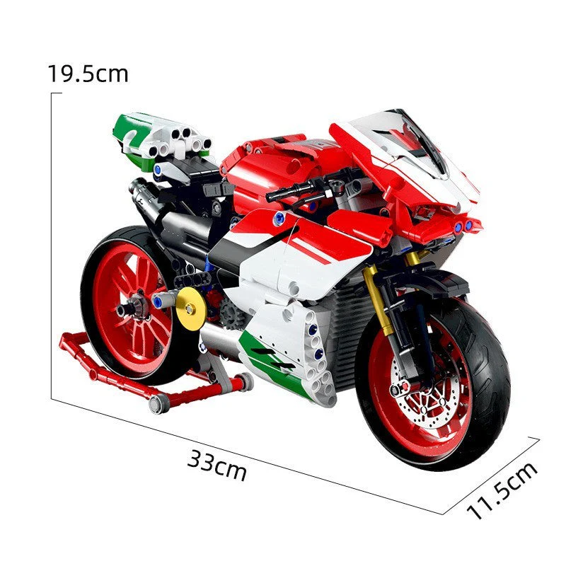 Tabletop Decoration Assembly Building Blocks Model Boy Toy Motorcycle - Image 3