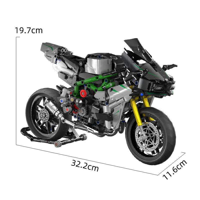 Tabletop Decoration Assembly Building Blocks Model Boy Toy Motorcycle - Image 4