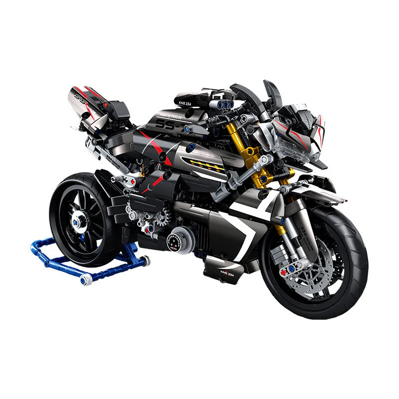 Tabletop Decoration Assembly Building Blocks Model Boy Toy Motorcycle - Image 8