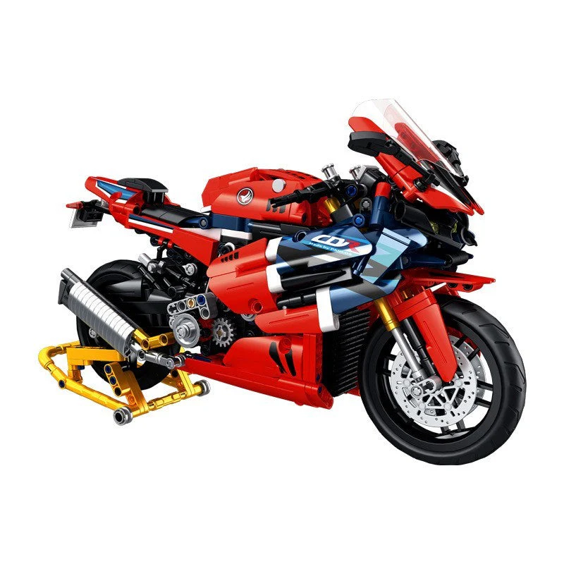 Tabletop Decoration Assembly Building Blocks Model Boy Toy Motorcycle - Image 9
