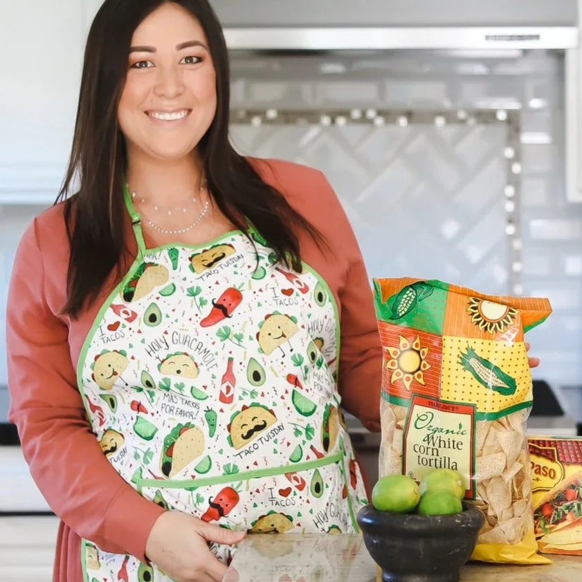 Taco Party Apron - fits sizes youth small through adult 2XL - Image 2
