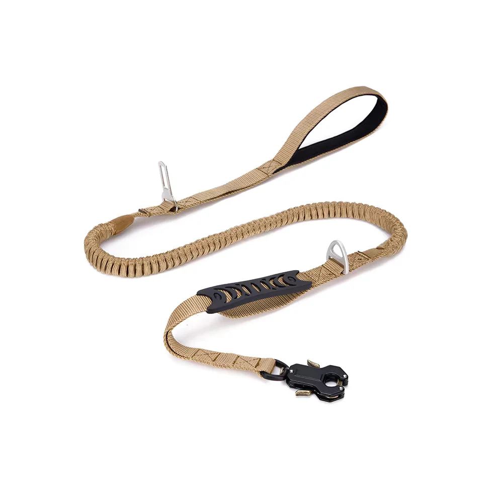Tactical 'No-Pull' Bungee Leash - Upgraded Frog Clip - Image 2