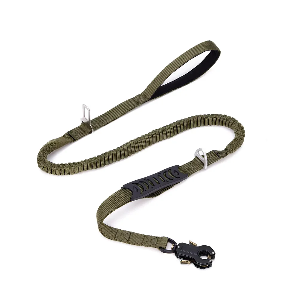 Tactical 'No-Pull' Bungee Leash - Upgraded Frog Clip - Image 4