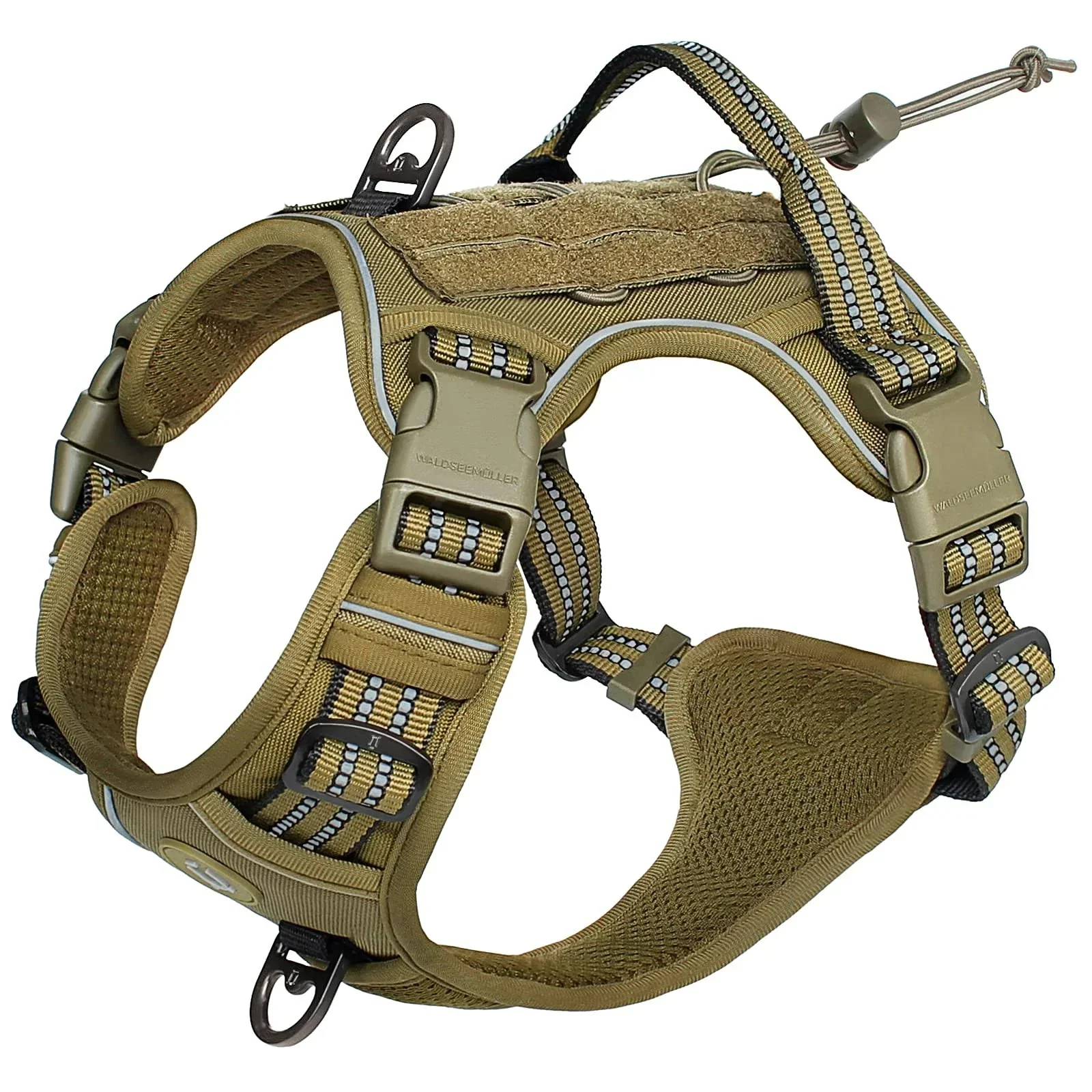 Tactical No-Pull Dog Harness – Adjustable MOLLE Military Vest for Medium & Large Dogs - Image 2