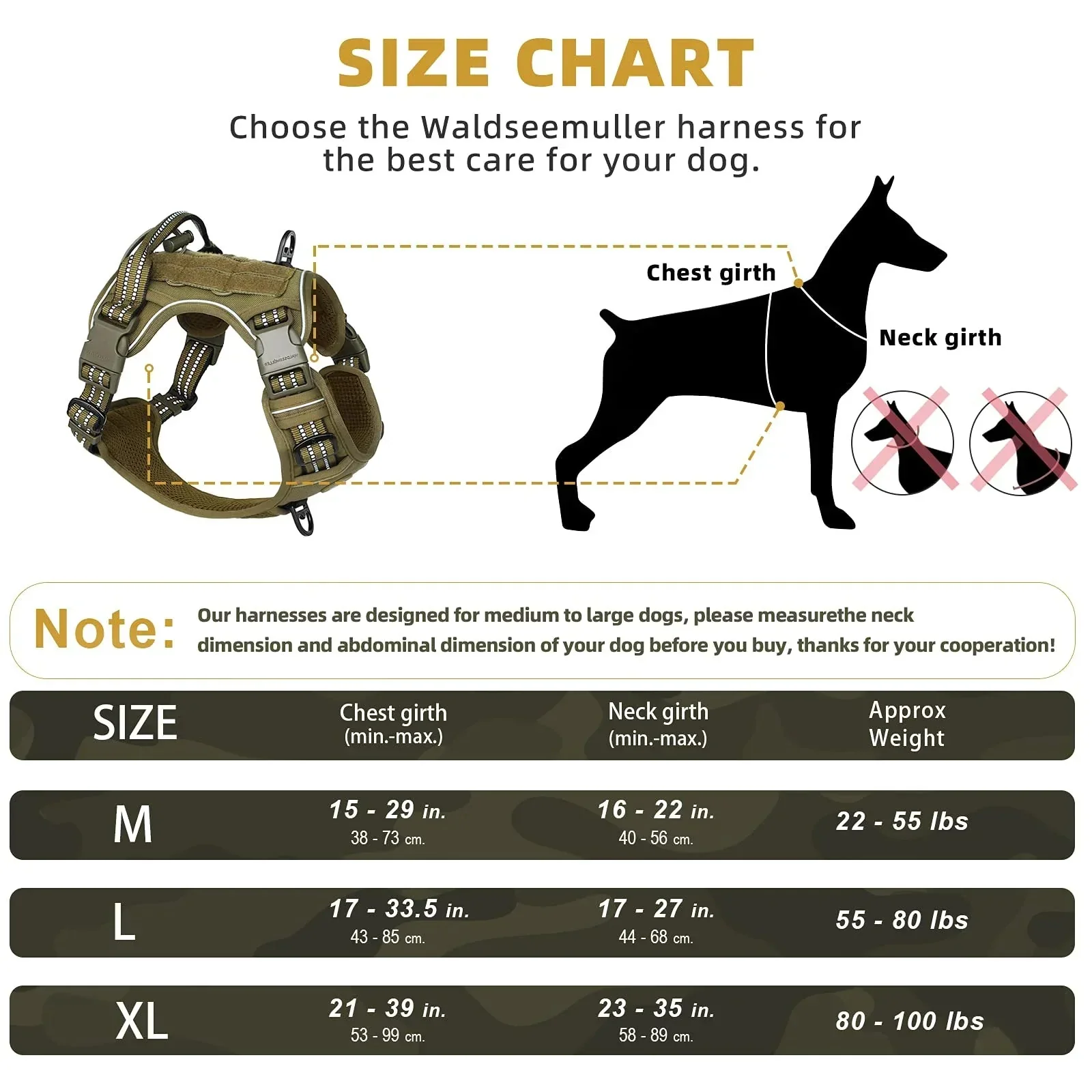 Tactical No-Pull Dog Harness – Adjustable MOLLE Military Vest for Medium & Large Dogs - Image 3