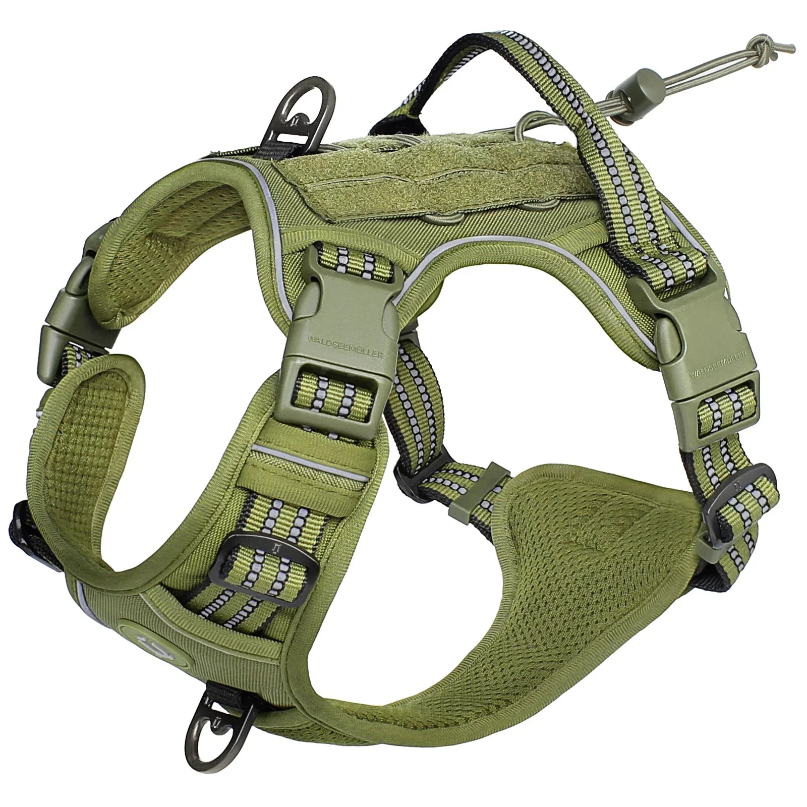 Tactical No-Pull Dog Harness – Adjustable MOLLE Military Vest for Medium & Large Dogs - Image 8