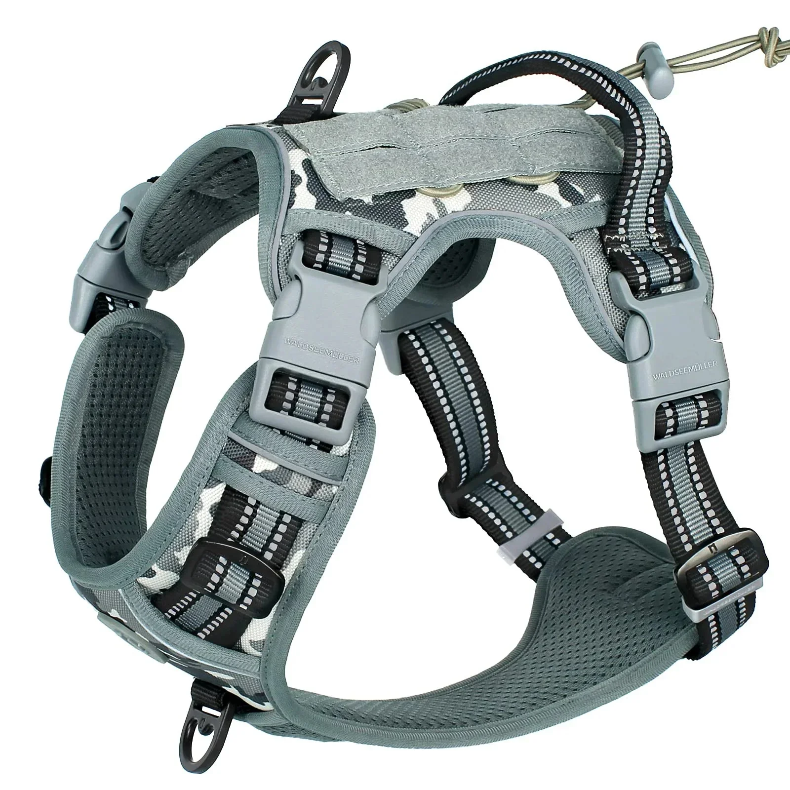 Tactical No-Pull Dog Harness – Adjustable MOLLE Military Vest for Medium & Large Dogs - Image 9