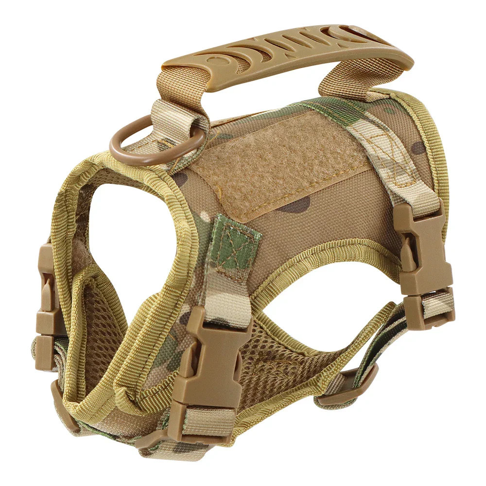 Tactical Puppy Harness Leash Set – Adjustable Military-Style Vest for Small Dogs & Cats, Ideal for Training & Walking - Image 10