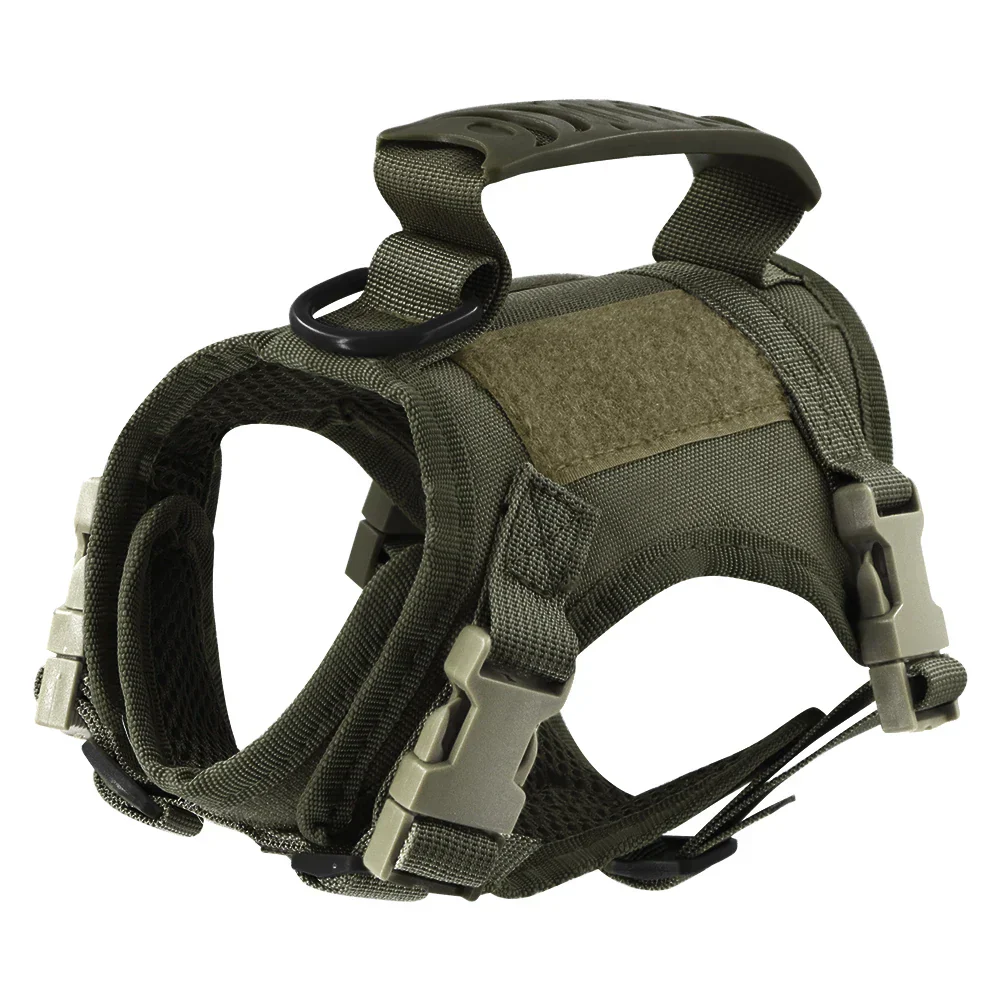 Tactical Puppy Harness Leash Set – Adjustable Military-Style Vest for Small Dogs & Cats, Ideal for Training & Walking - Image 11