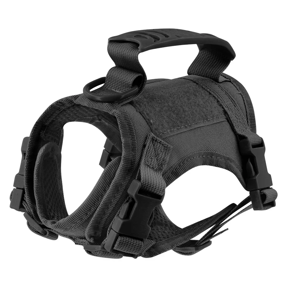 Tactical Puppy Harness Leash Set – Adjustable Military-Style Vest for Small Dogs & Cats, Ideal for Training & Walking - Image 12