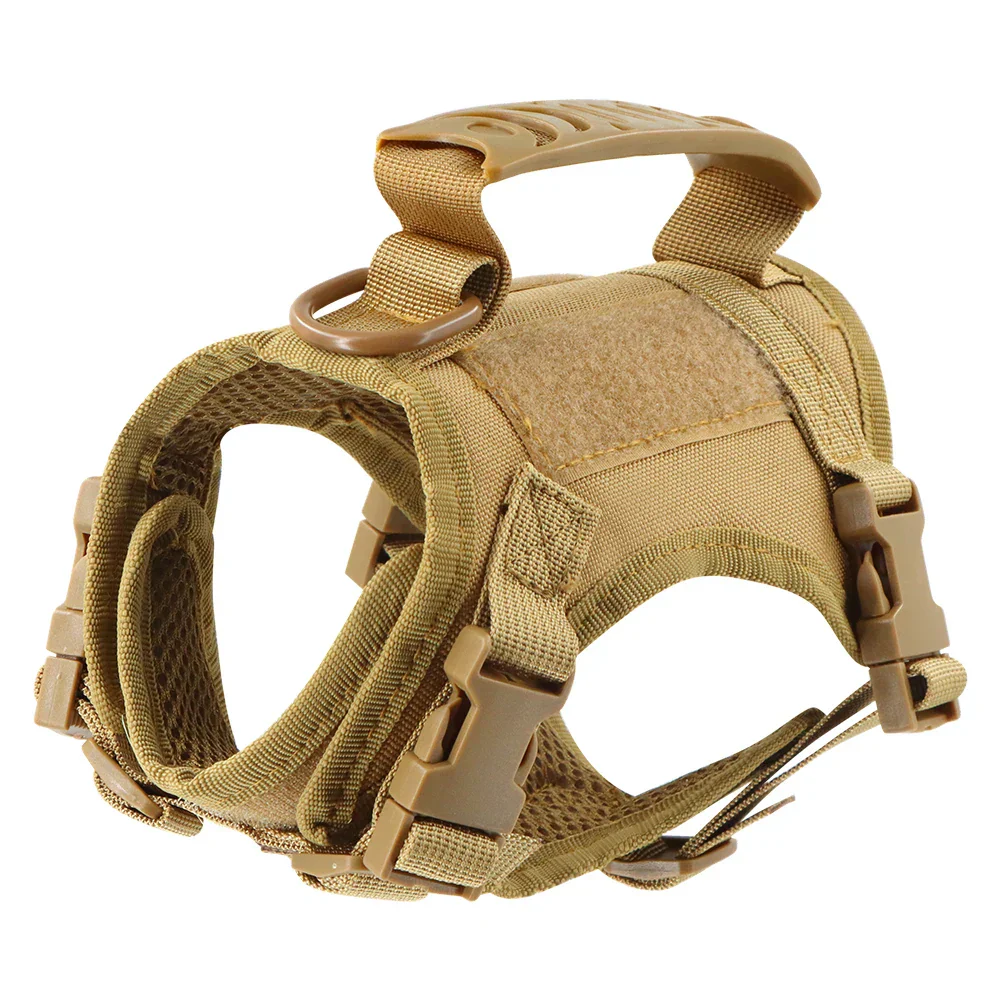 Tactical Puppy Harness Leash Set – Adjustable Military-Style Vest for Small Dogs & Cats, Ideal for Training & Walking - Image 8
