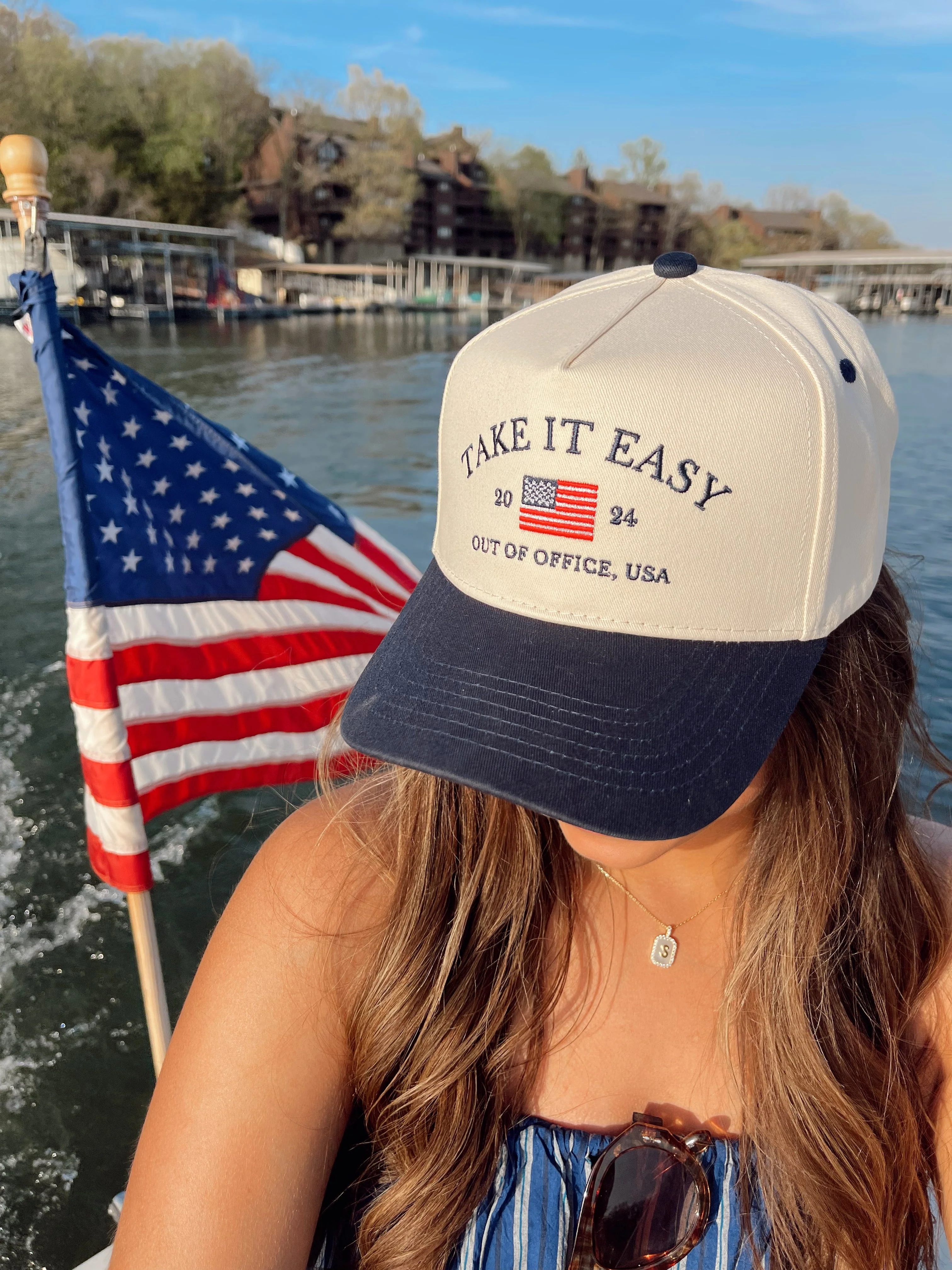 Take it Easy Vintage Trucker Hat - Image 8