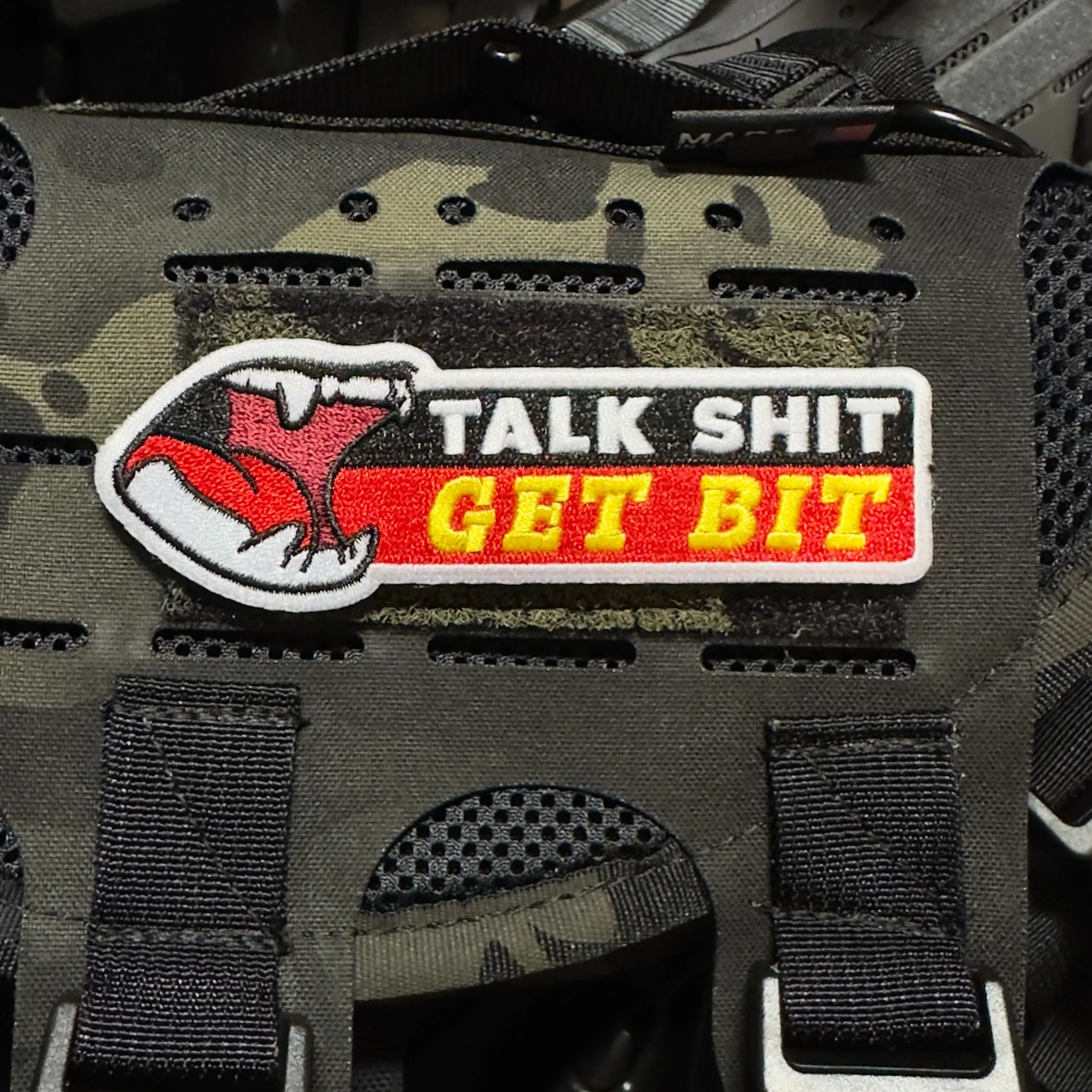 Talk Shit Get Bit Morale Patch - Image 3