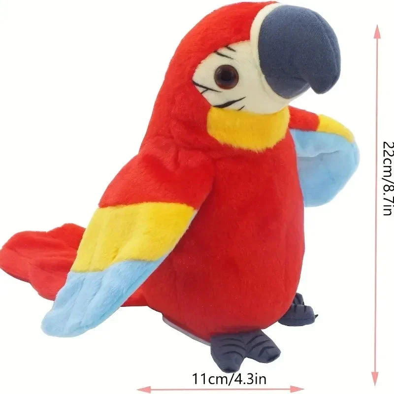 Talking Macaw Parrot Plush – Repeat & Speak Electronic Stuffed Toy - Image 2