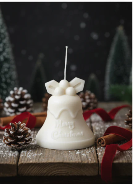 Tall Bell Christmas Candle for Elegant Holiday Décor - Image 4