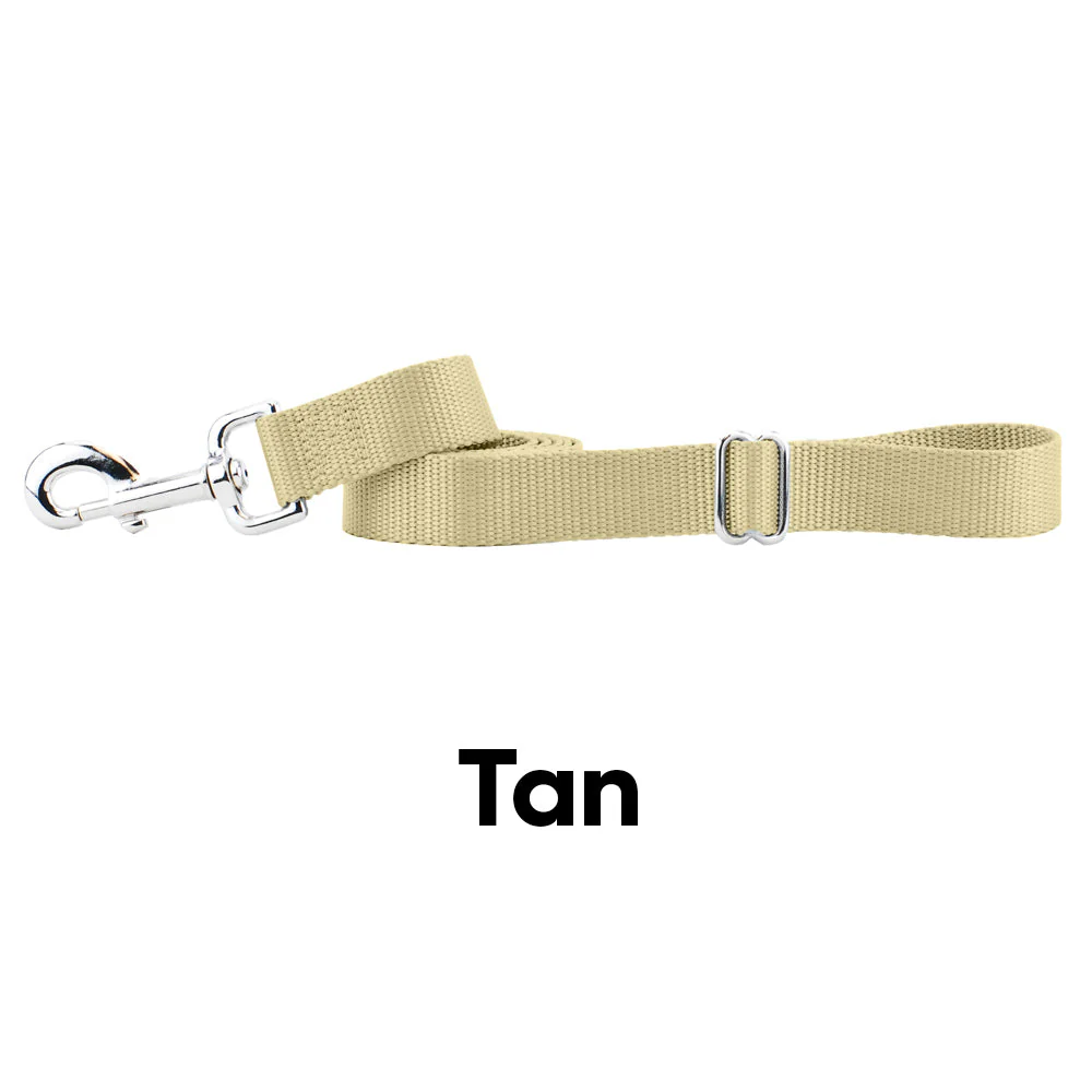 Tan Nylon Dog Leash - Image 2