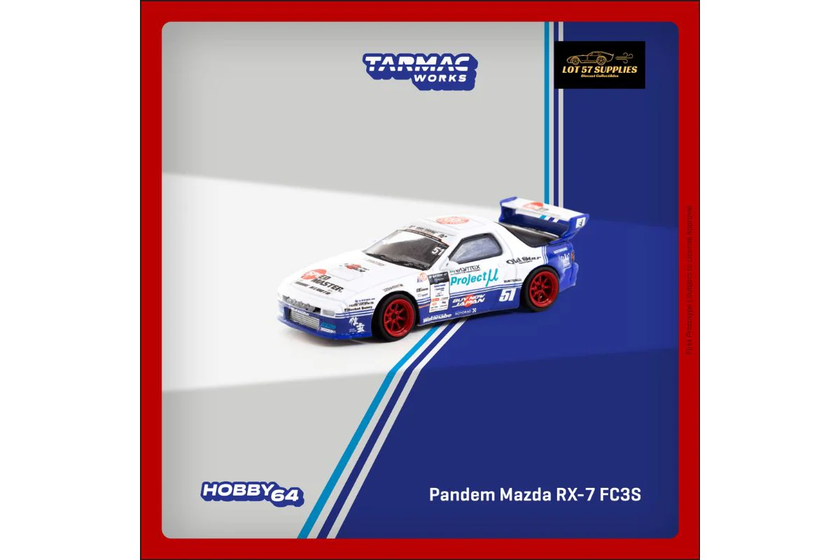 Tarmac Works Mazda RX-7 FC3S PANDEM Drift Livery 1:64 - Image 4