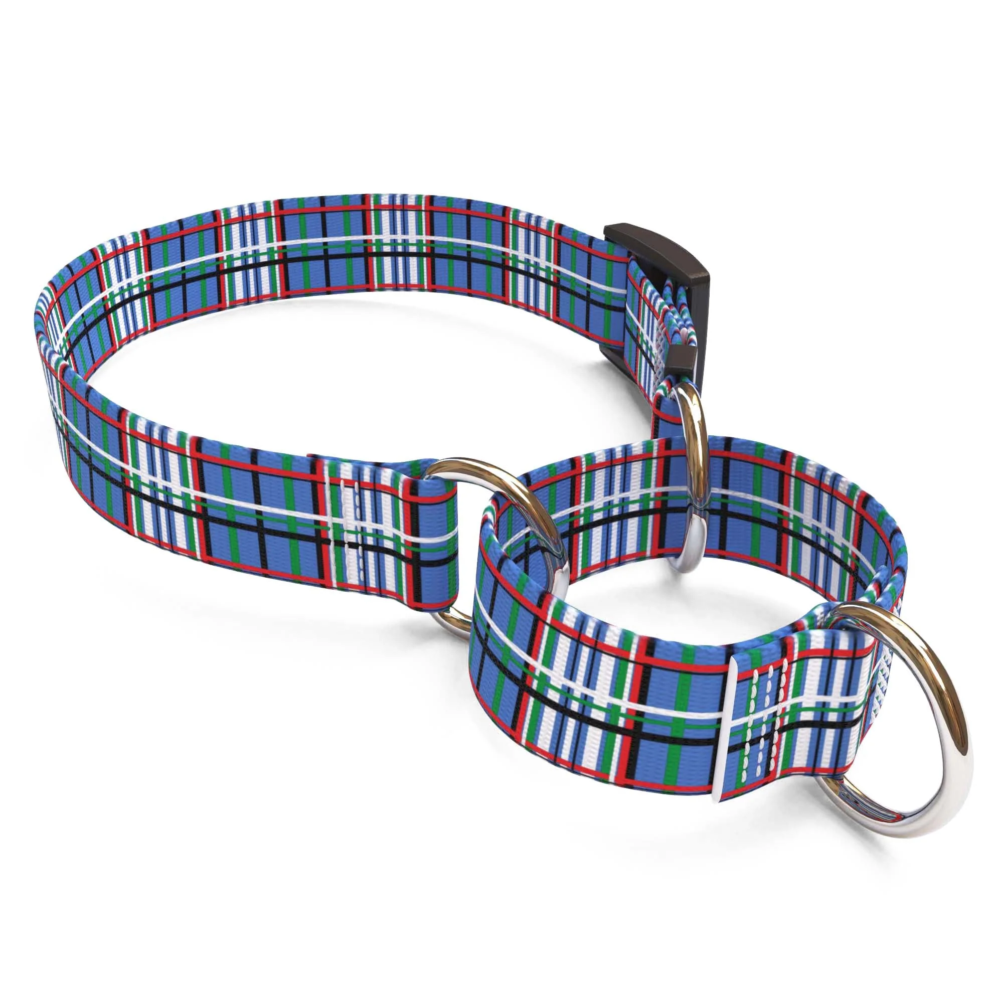Tartan Blue Dog Collar - Image 2