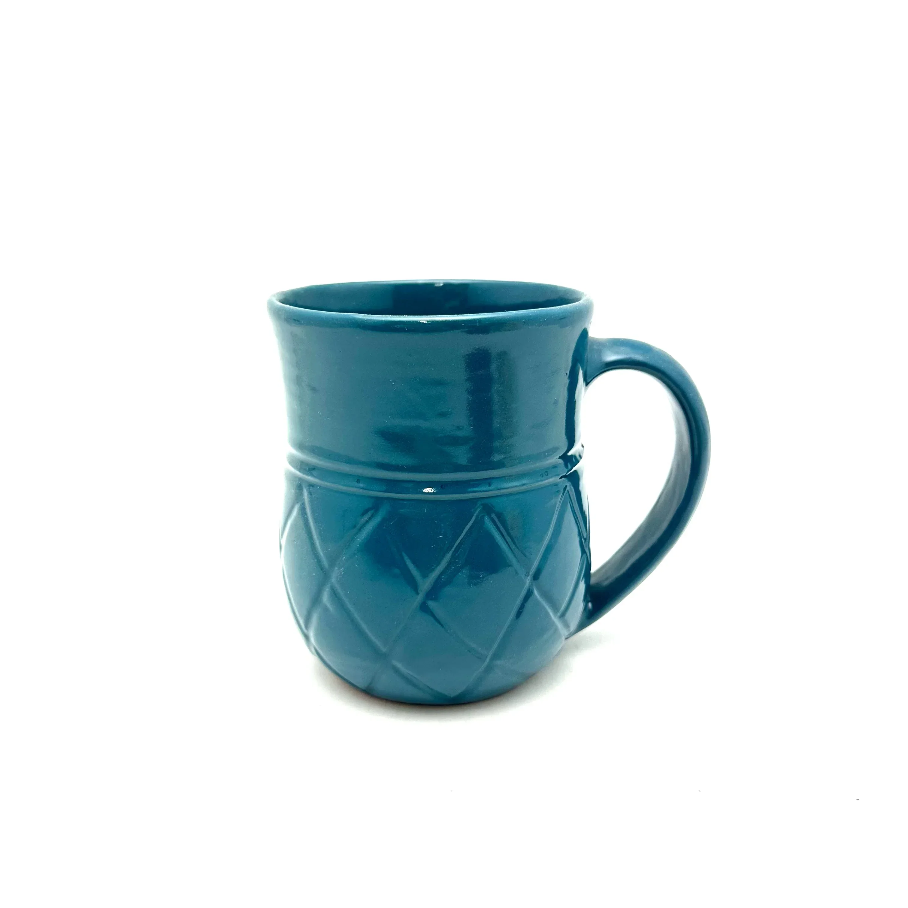Teal Blue Ananas Mug - Image 2