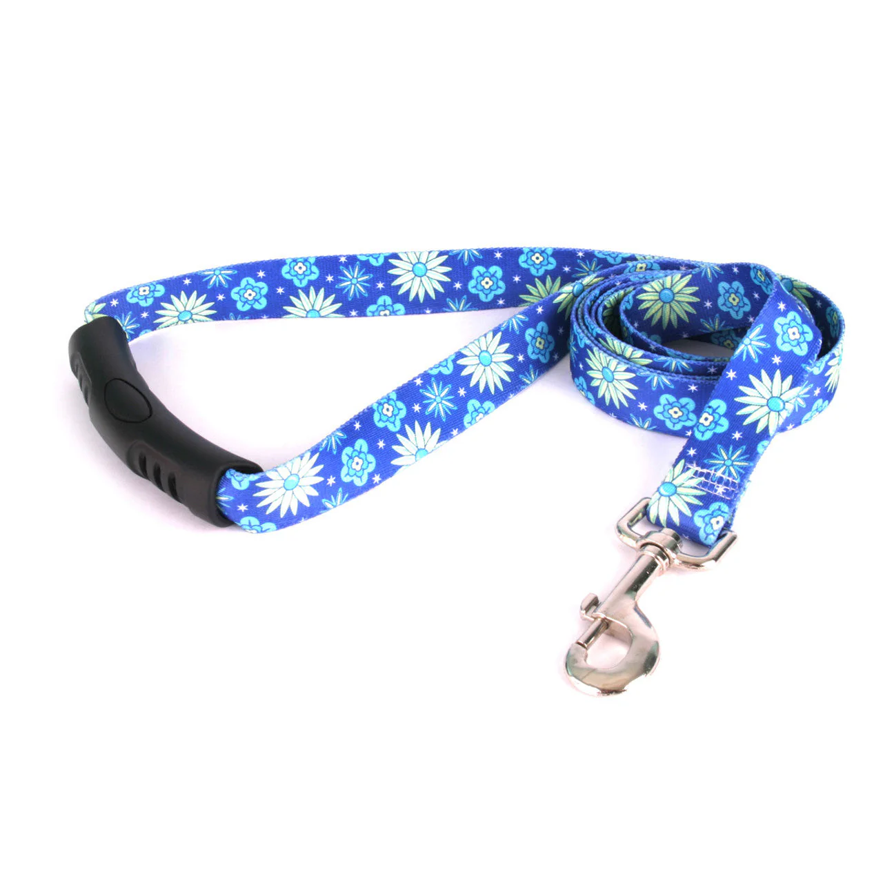 Teal Flowers Dog Leash - Image 2