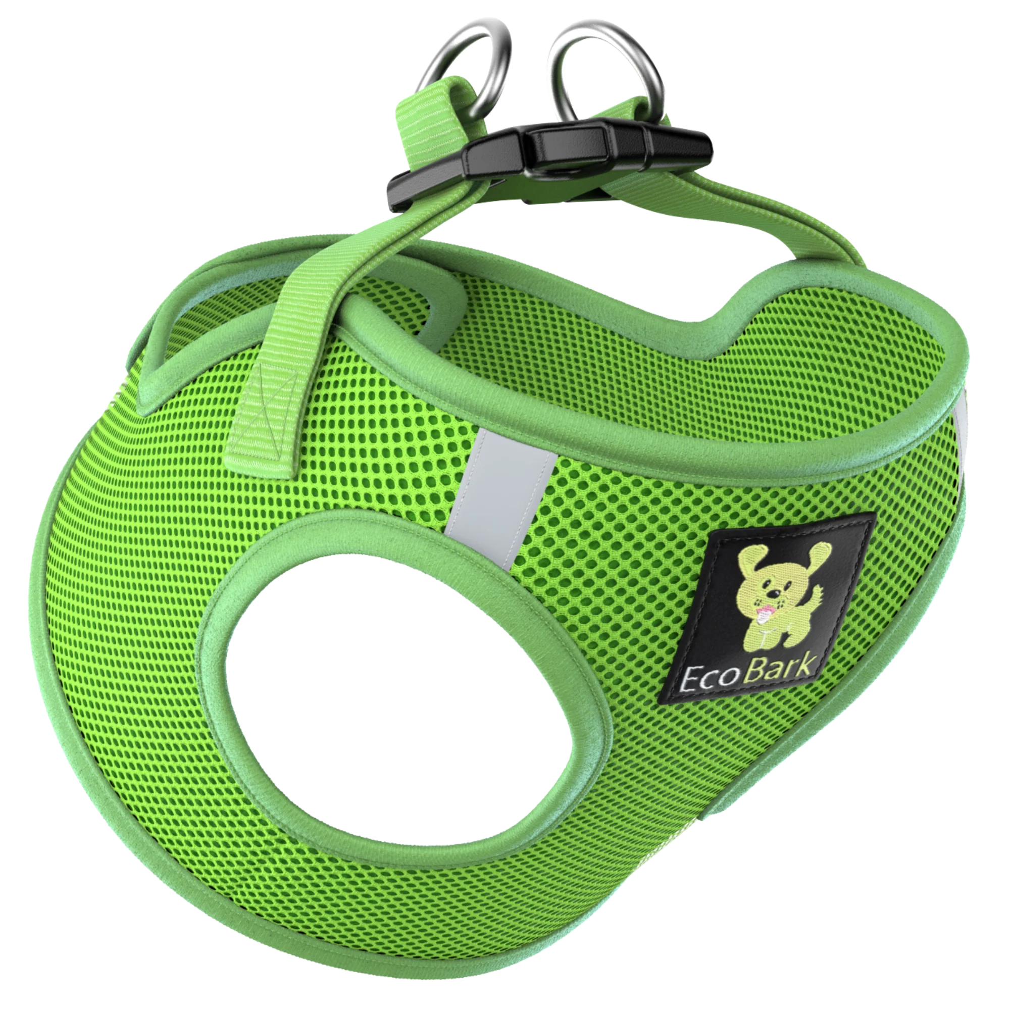 Teal Step In Dog Harness - Rapid Fastener Reflective Soft Mesh Vest Halter for Puppies and XXXS to Small Dogs - Image 14