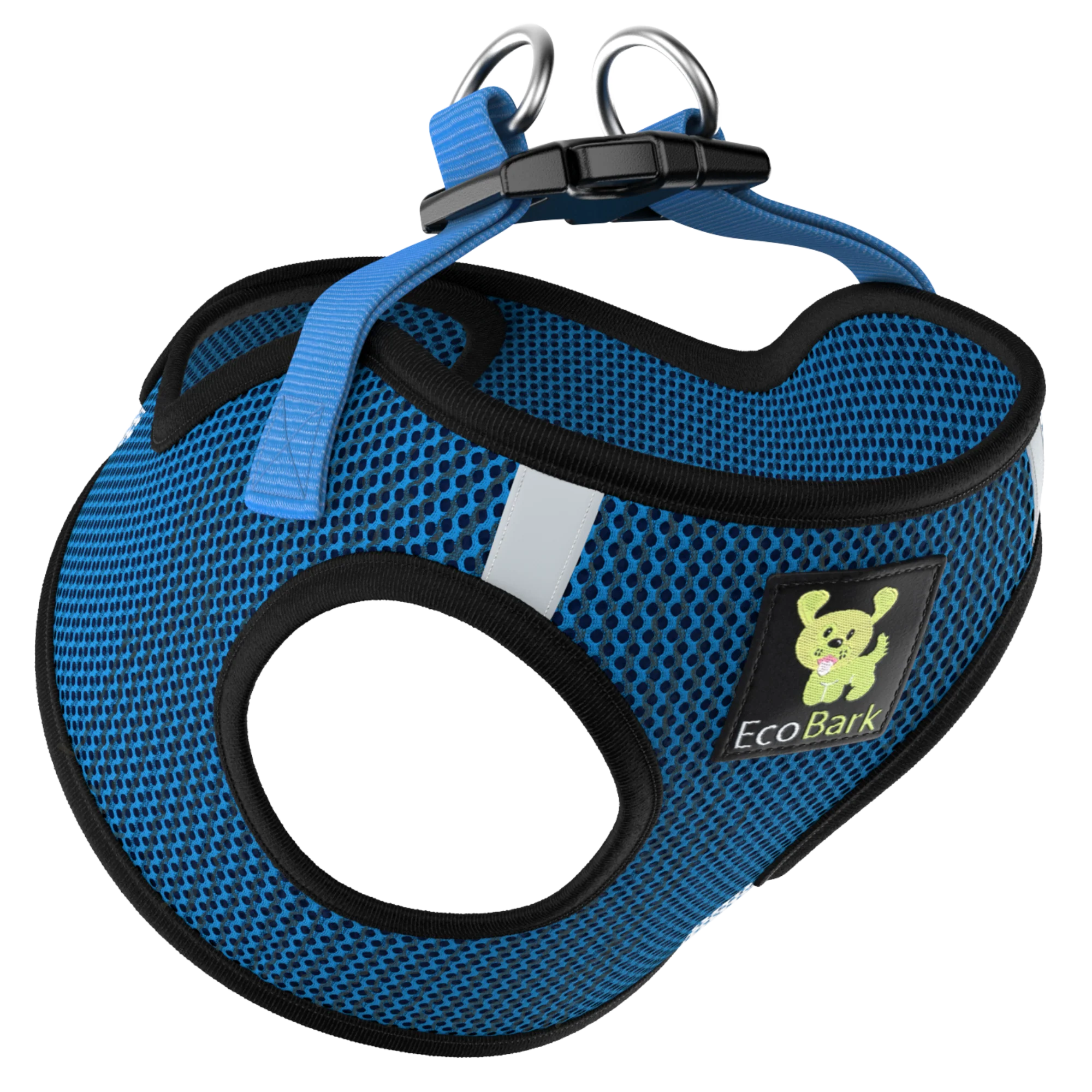 Teal Step In Dog Harness - Rapid Fastener Reflective Soft Mesh Vest Halter for Puppies and XXXS to Small Dogs - Image 30