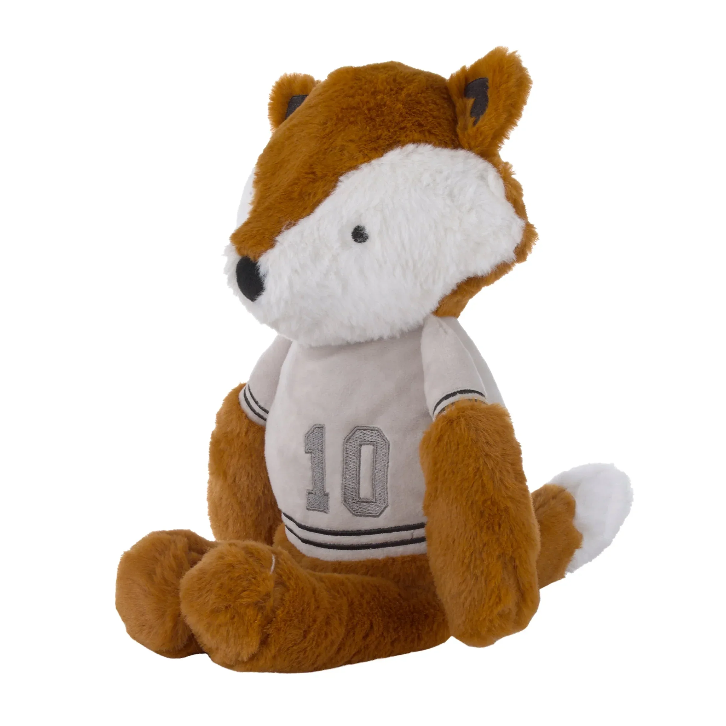 Team All Star Dark Orange and Ivory "Ace" The Plush Fox Stuffed Animal with Jersey - Image 2