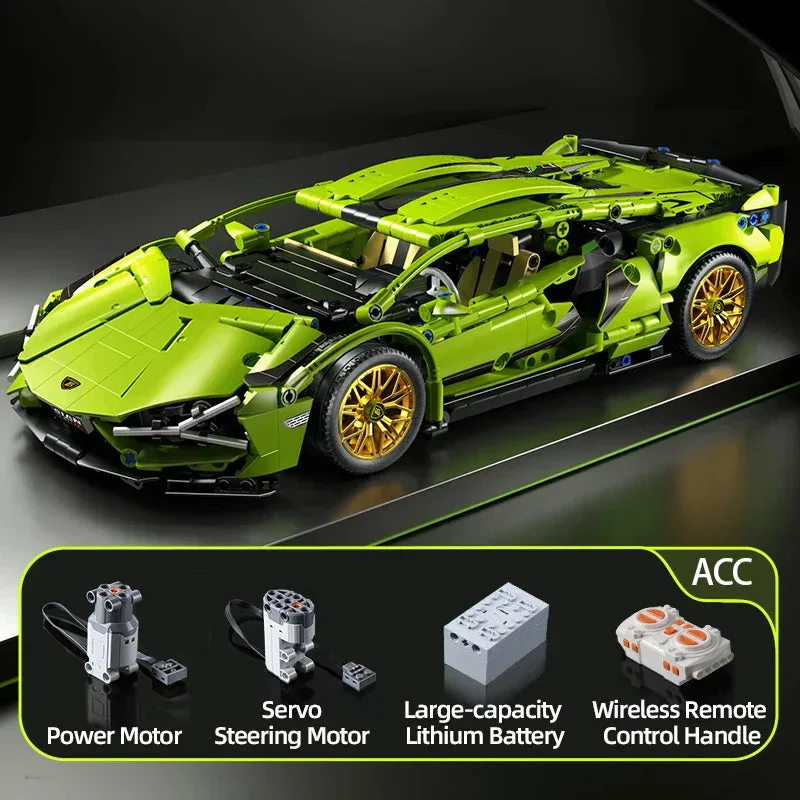 Technical Racing Sport Car 1280PCS Model Building Blocks City Mechanical Speed Vehicle Supercar Brick Puzzle Toys Kid Adult Gift - Image 17
