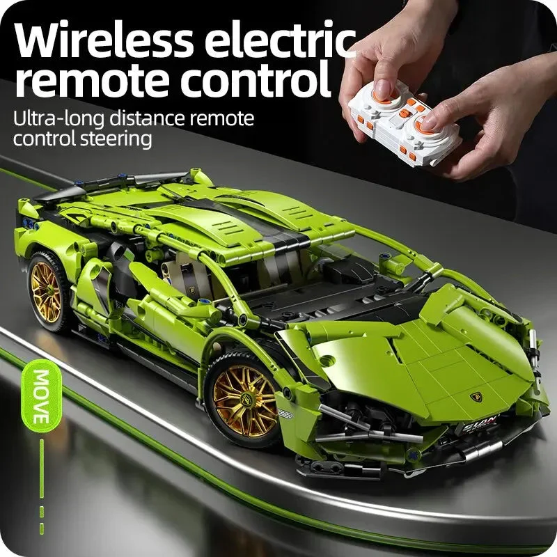 Technical Racing Sport Car 1280PCS Model Building Blocks City Mechanical Speed Vehicle Supercar Brick Puzzle Toys Kid Adult Gift - Image 2