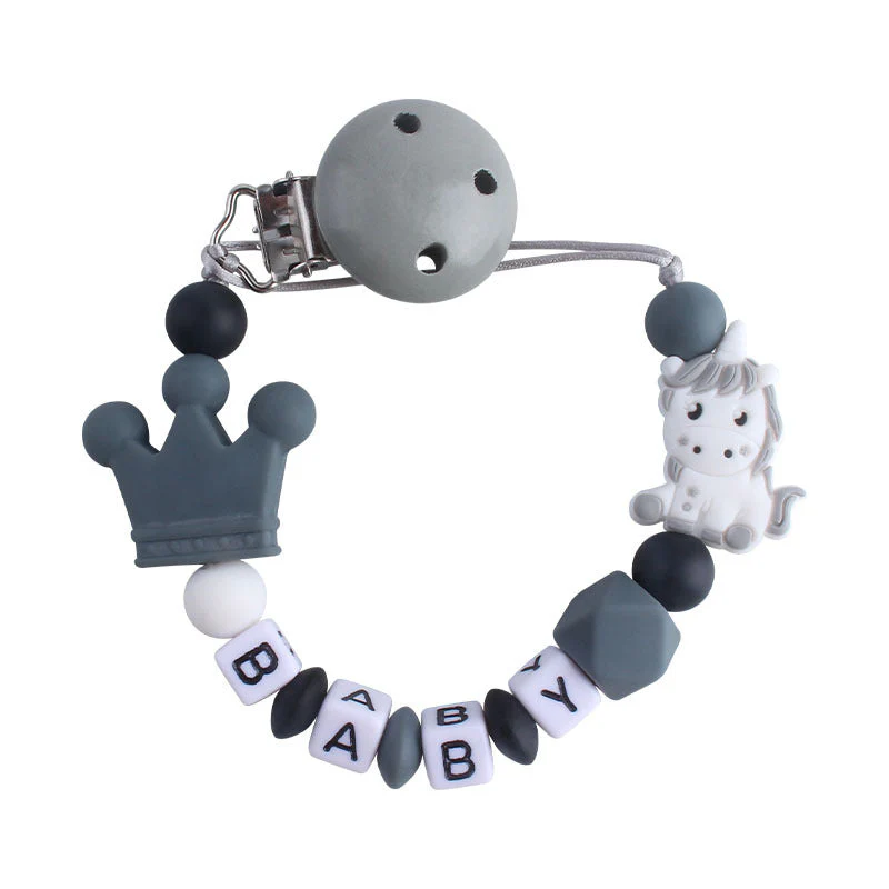 Teething Silicone Pacifier Clip With Toy - Image 11