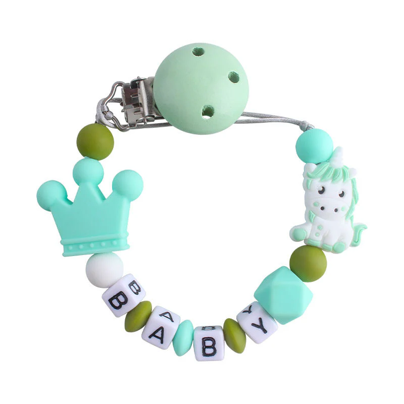 Teething Silicone Pacifier Clip With Toy - Image 14