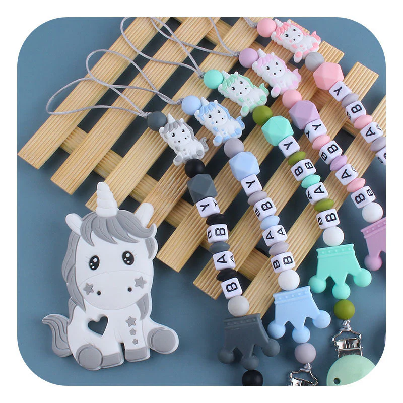 Teething Silicone Pacifier Clip With Toy - Image 2