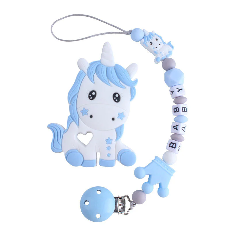 Teething Silicone Pacifier Clip With Toy - Image 9