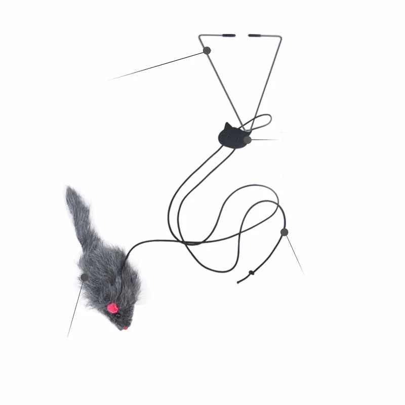 Telescopic Hanging Mouse Cat Toy - Image 6